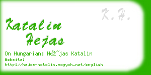 katalin hejas business card